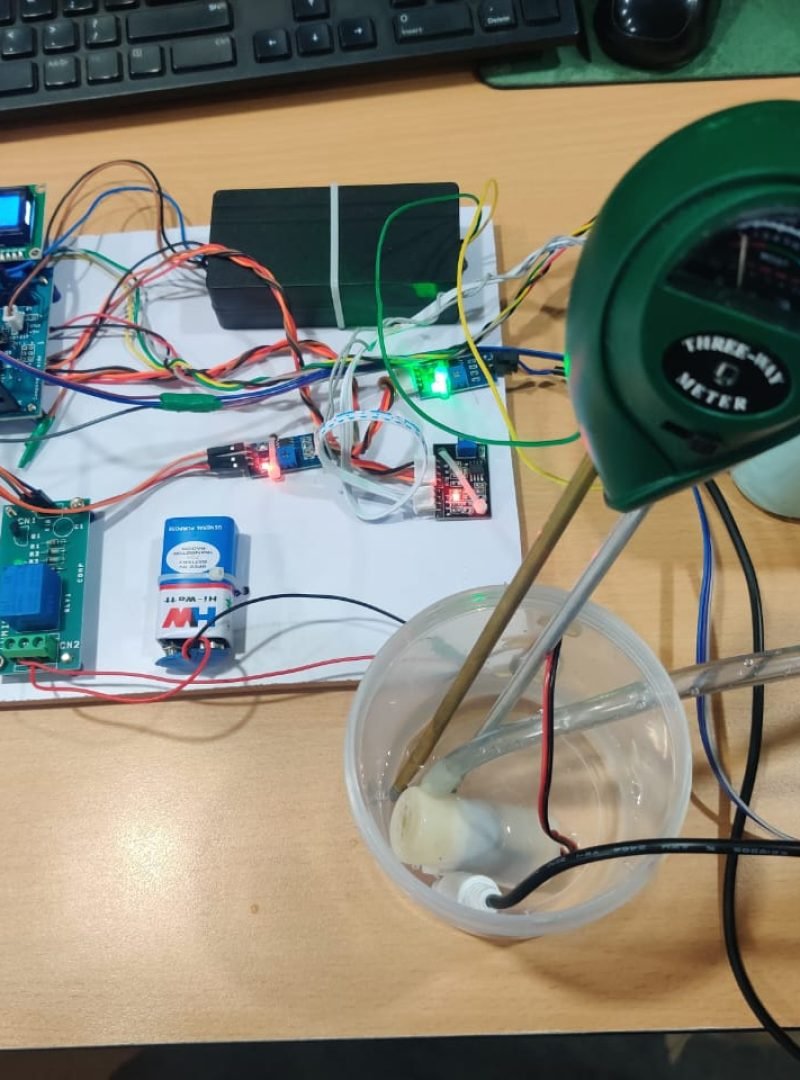 Water quality monitoring system using IOT